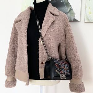 Authentic Shearling Sheepskin Leather Jacket
